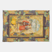 Dankbare Pelgrims Thanksgiving Keukenhanddoeken (Horizontaal)