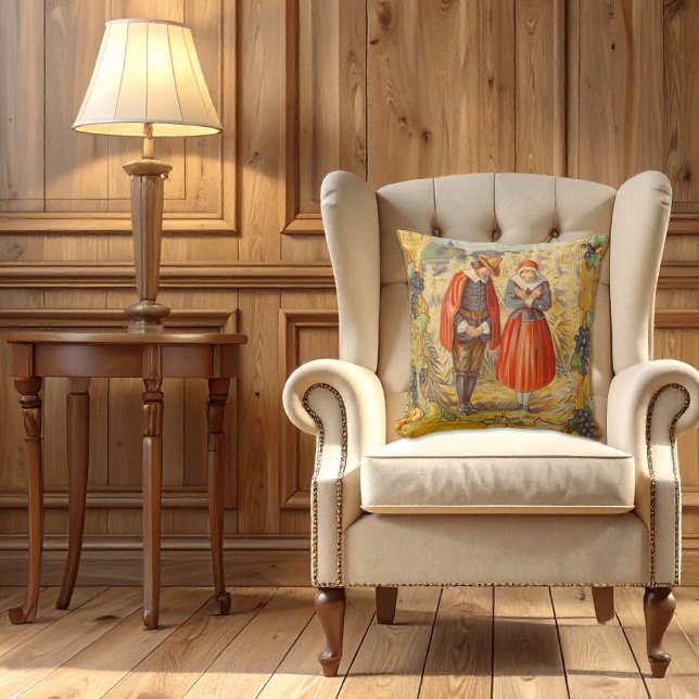 Dankbare pelgrims Thanksgiving Pillow Kussen (Creator heeft geüpload)