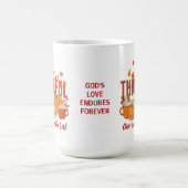 DANKBARE Pompoen Christelijke Thanksgiving Koffiemok (Center)