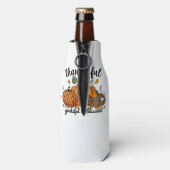 Dankbare Pompoen Erkentelijk En Gezegend Flesjeskoeler (Fles Achterkant)