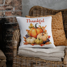 Dankbare Pompoen Herfst Herfst Thanksgiving Kussen