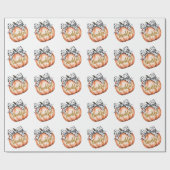 Dankbare Pompoen met Stippenboog Cadeaupapier (Vlak)