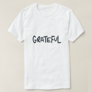 Dankbare Positieve Bevestiging Typografie Ontwerp T-shirt