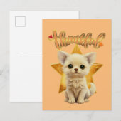 Dankbare Puppy met Sterren in de Ogen Briefkaart (Voorkant / Achterkant)