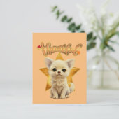 Dankbare Puppy met Sterren in de Ogen Briefkaart (Staand voorkant)