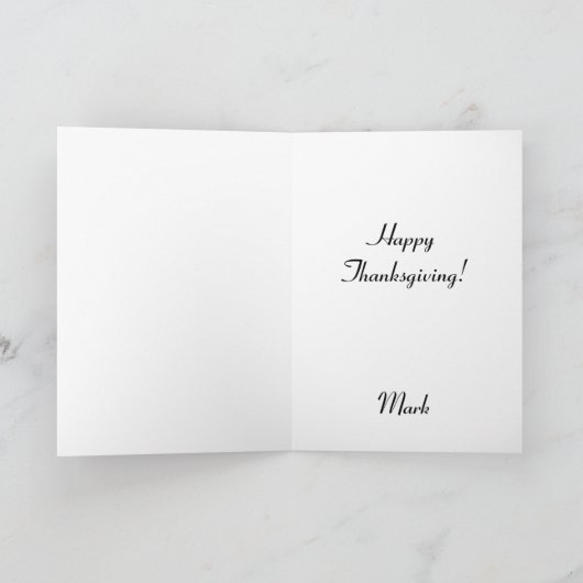 Dankbare Retro Pompoen Thanksgiving Feestdagen Kaart (Binnen)