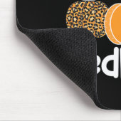 Dankbare roodharige Thanksgiving roodharige vrouw  Muismat (Hoek)