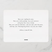 "Dankbare" Roos-Goud-Folie, Foto Folie Uitnodiging (Achterkant)