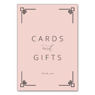 Dankbare Roze Minimalistische Bedankkaart Kaart