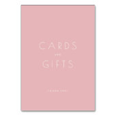 Dankbare Roze Minimalistische Bedankkaart Kaart (Achterkant)
