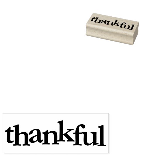 Dankbare Rubber Art Stamp Rubberstempel (Gestempeld)