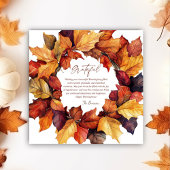 Dankbare Rustic Herfst Krans Thanksgiving Kaart