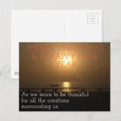 Dankbare Scheppingen Om ons heen. Prettig Kerstfee Briefkaart (Voorkant / Achterkant)