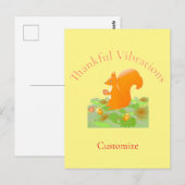 Dankbare Sfeer Eekhoorn Thunder_Cove Briefkaart (Voorkant / Achterkant)
