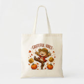 Dankbare Stemmingen Vogelverschrikker Herfst Tote Bag (Voorkant)