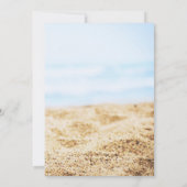 Dankbare Strand Trouwfoto Dank u kaart (Achterkant)