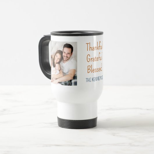 Dankbare Thanksgiving 2 Foto Reisbeker (Voorkant links)