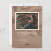 Dankbare Thanksgiving Aardse Rustic Leaf Foto Feestdagenkaart (Achterkant)