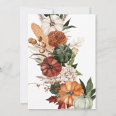 Dankbare Thanksgiving Dinner Invitation Kaart (Achterkant)