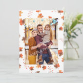 Dankbare THANKSGIVING  foto Feestdagenkaart (Staand voorkant)