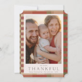 Dankbare Thanksgiving foto Feestdagenkaart (Voorkant)