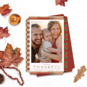 Dankbare Thanksgiving foto Feestdagenkaart