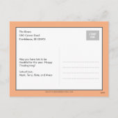 Dankbare Thanksgiving fotokaart Feestdagenkaart (Achterkant)