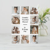 Dankbare Thanksgiving foto's Kaart (Staand voorkant)