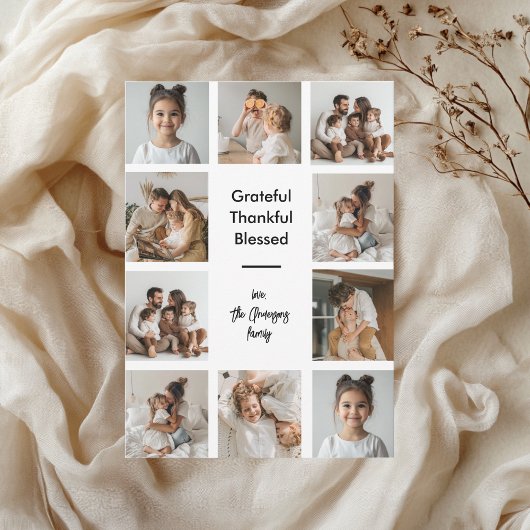 Dankbare Thanksgiving foto's Kaart