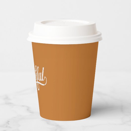  Dankbare Thanksgiving Herfst Gift Papieren Bekers (Links)