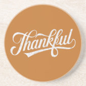  Dankbare Thanksgiving Herfst Gift Zandsteen Onderzetter (Voorkant)