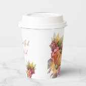 Dankbare Thanksgiving herfst Oranje pompoen Papieren Bekers (Links)