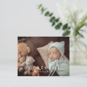 Dankbare Thanksgiving Moderne Familiefoto Feestdagenkaart (Staand voorkant)