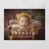 Dankbare Thanksgiving Moderne Familiefoto Feestdagenkaart (Voorkant)