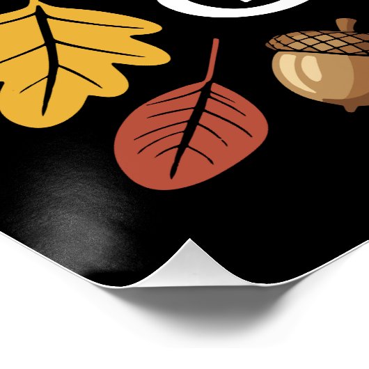 Dankbare Thanksgiving quote Perfect Poster (Hoek)