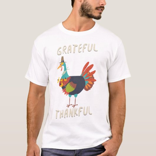 Dankbare Thanksgiving T-shirt (Voorkant)