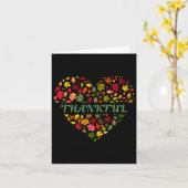 Dankbare Thanksgiving Top voor mama Kinder vrouwen Kaart (Gele Bloem)