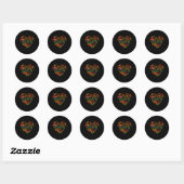 Dankbare Thanksgiving Top voor mama Kinder vrouwen Ronde Sticker (Vel)