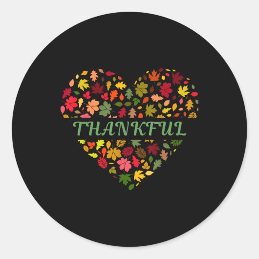 Dankbare Thanksgiving Top voor mama Kinder vrouwen Ronde Sticker (Voorkant)