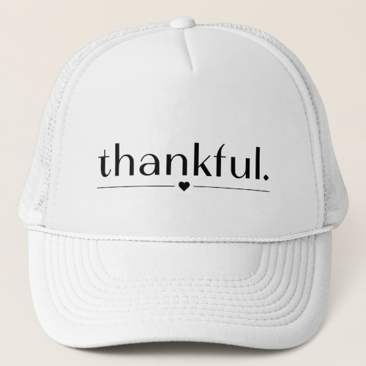 Dankbare Trucker Hat Thanksgiving Gift Pet (Voorkant)