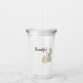 Dankbare Tumbler Acryl Drinkbeker