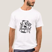 Dankbare Typografie T-shirt (Voorkant)