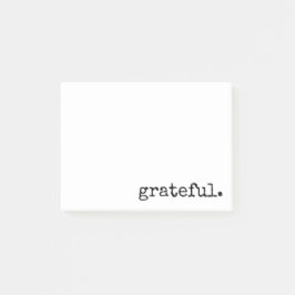 dankbare typografie wit post-it® notes