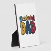 Dankbare Vader Retro Bubble Letter T-shirt Ontwerp Fotoplaat (Zijkant)