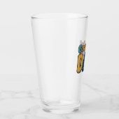 Dankbare Vader Retro Bubble Letter T-shirt Ontwerp Glas (Rechts)