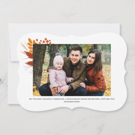 Dankbare vakantiefotokaart kaart (Achterkant)