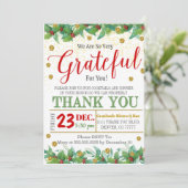 Dankbare vakantiewaardering kaart (Staand voorkant)