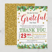 Dankbare vakantiewaardering kaart (Voorkant / Achterkant)