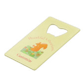 Dankbare Vibes Eekhoorn Thunder_Cove Creditkaart Flessenopener (Voorkant Gekanteld)