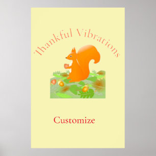 Dankbare Vibes Eekhoorn Thunder_Cove Poster